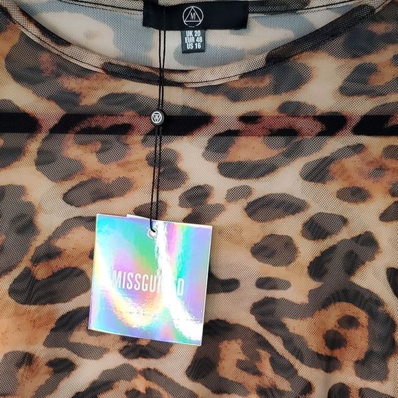 NWT - Missguided Animal Print Tshirt - Picture 2 of 6